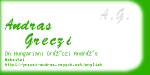 andras greczi business card